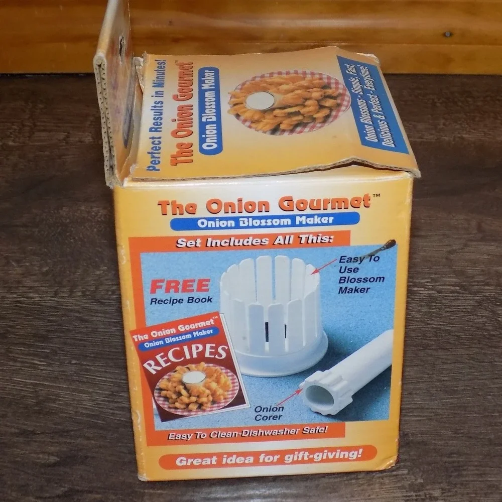 The Onion Gourmet Onion Blossom Maker Kitchen Tool White New Box As Seen On TV